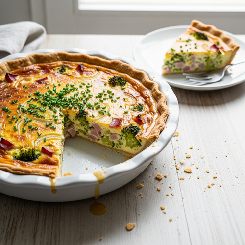 Deliciously Creamy High-Protein Crustless Quiche