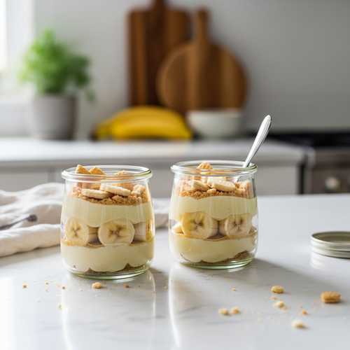 Creamy High-Protein Banana Pudding