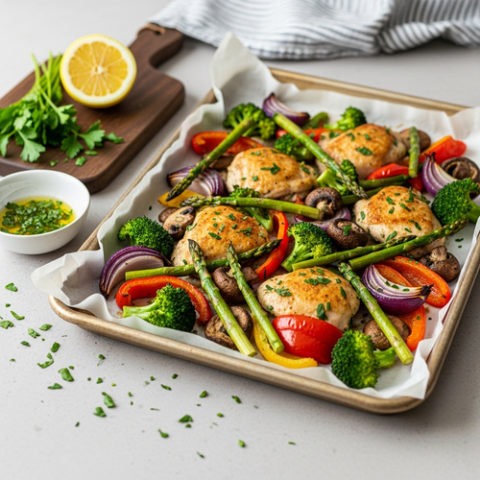 Easy and Healthy One Pan Chicken and Veggies | ADHD FITNESS Training ...