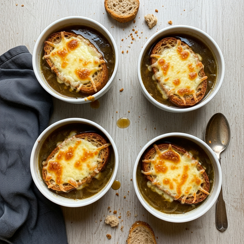 Hearty High-Protein Steak French Onion Soup