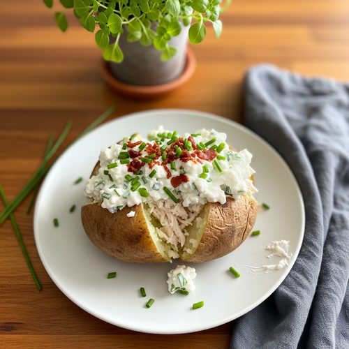 The Perfect High-Protein Loaded Baked Potato