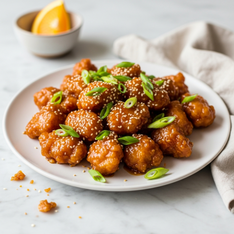 Healthy and Crispy Air Fryer Orange Chicken | ADHD FITNESS Training ...
