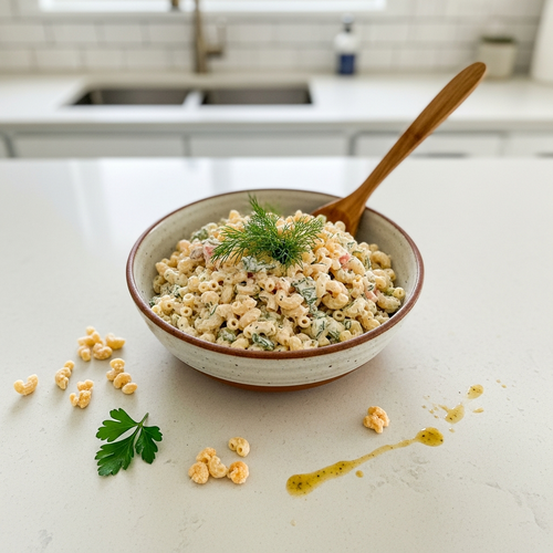 Healthy and Creamy High-Protein Macaroni Salad