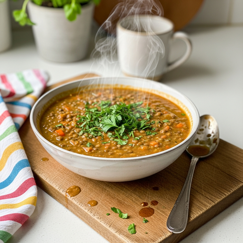 Creamy and Hearty Vegetable Soup Packed with Protein