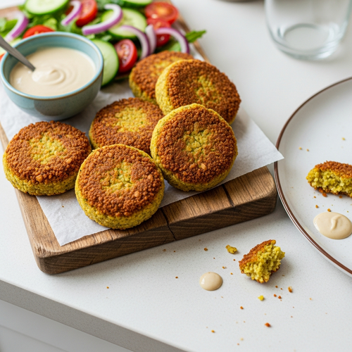 Crispy High-Protein Falafel (Baked or Air Fried)