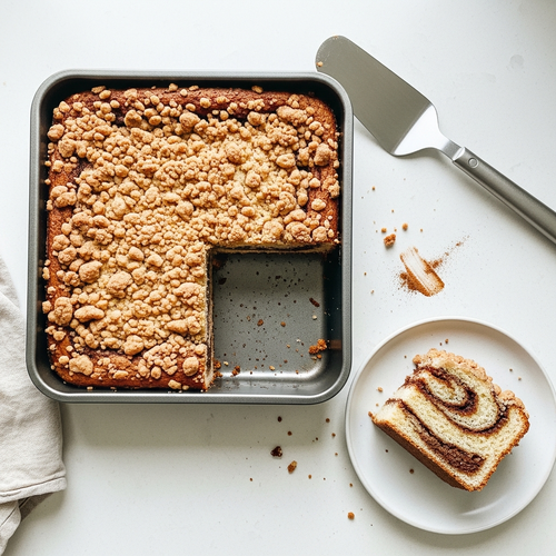 High-Protein Cinnamon Swirl Coffee Cake Recipe