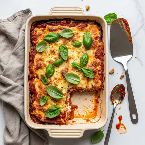 A Lighter, Protein-Packed Eggplant Parmesan Recipe