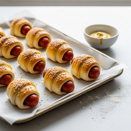 High-Protein Pigs in a Blanket with Easy Greek Yogurt Dough