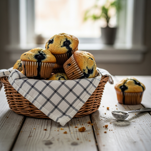 Macro-Friendly High-Protein Blueberry Muffins