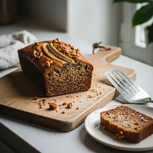 Moist and Delicious High-Protein Banana Nut Bread