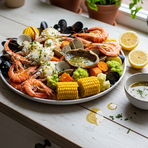 A Lighter, Macro-Friendly Seafood Boil Packed with Flavor